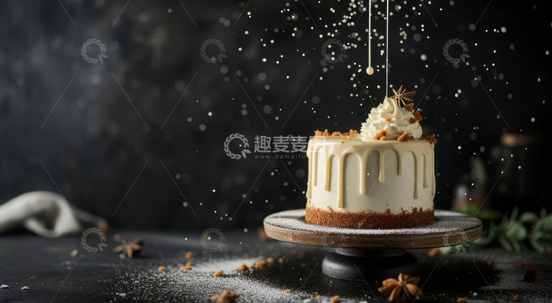 高清大图下载【趣麦麦图】浪漫圣诞早餐蛋糕