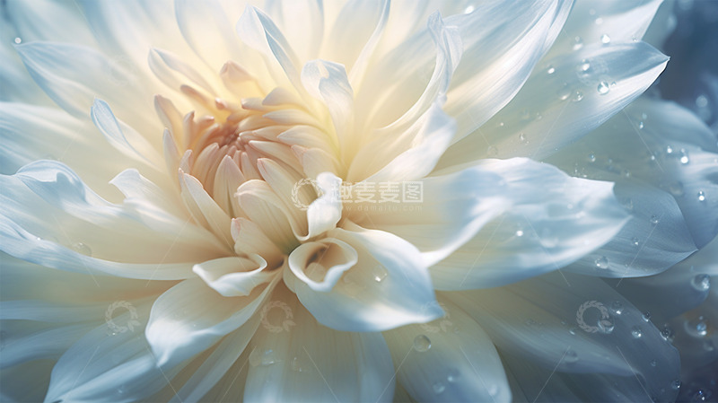 高清大图下载【趣麦麦图】鲜花唯美微距露水细节背景壁纸