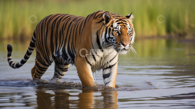 高清大图下载【趣麦麦图】霸气野生老虎