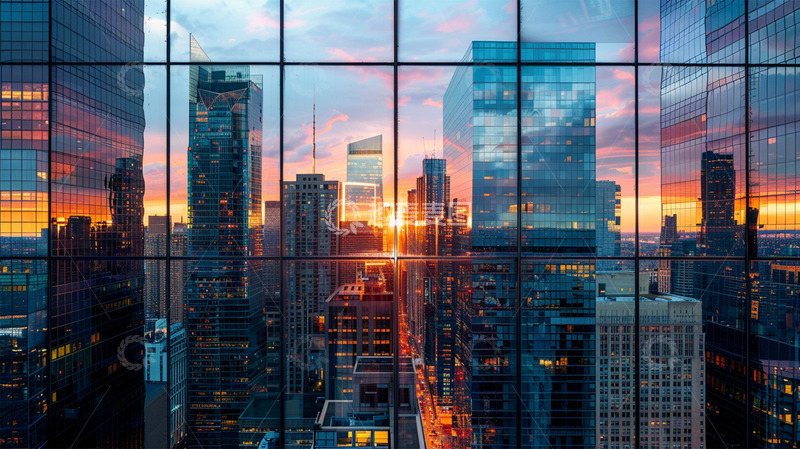 高清大图下载【趣麦麦图】城市建筑高楼唯美场景