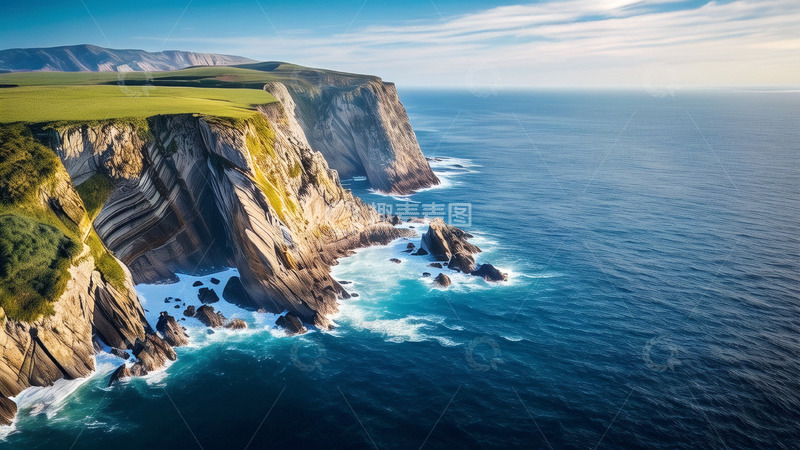 高清大图下载【趣麦麦图】海岸风景悬崖峭壁
