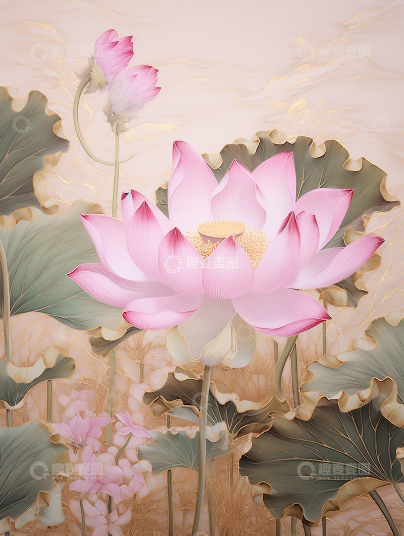 高清大图下载【趣麦麦图】清新荷花荷叶