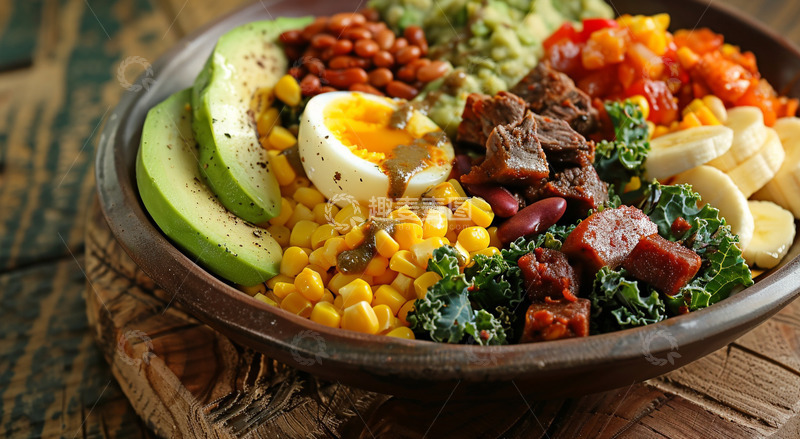 高清大图下载【趣麦麦图】一盘轻食沙拉