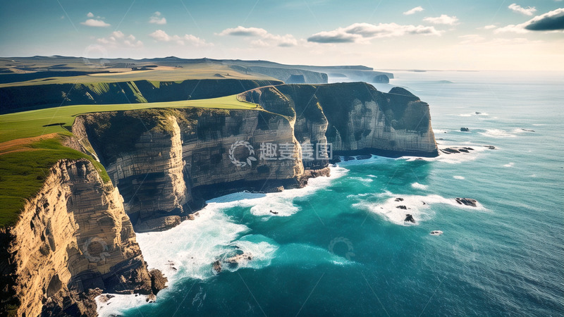 高清大图下载【趣麦麦图】崎岖海岸景观