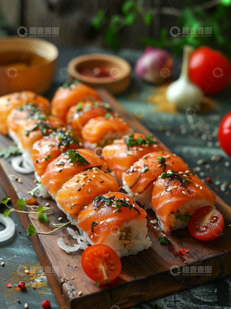 高清大图下载【趣麦麦图】日式美食寿司