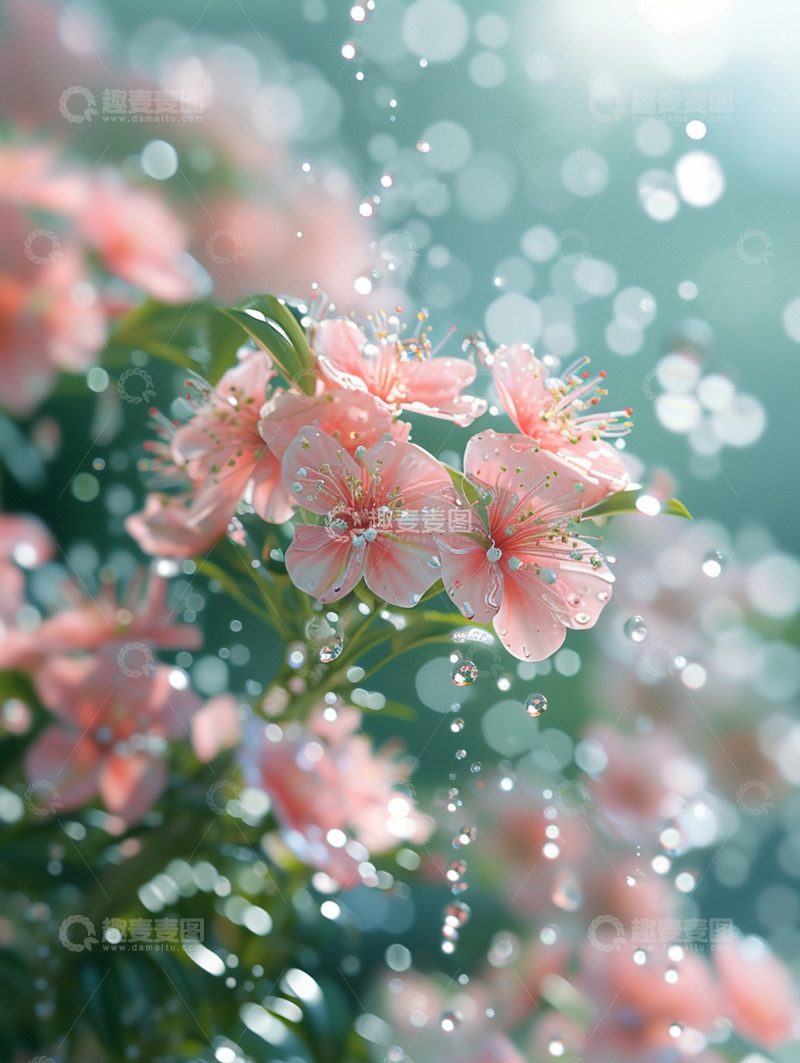 高清大图下载【趣麦麦图】春天花朵盛开特写镜头
