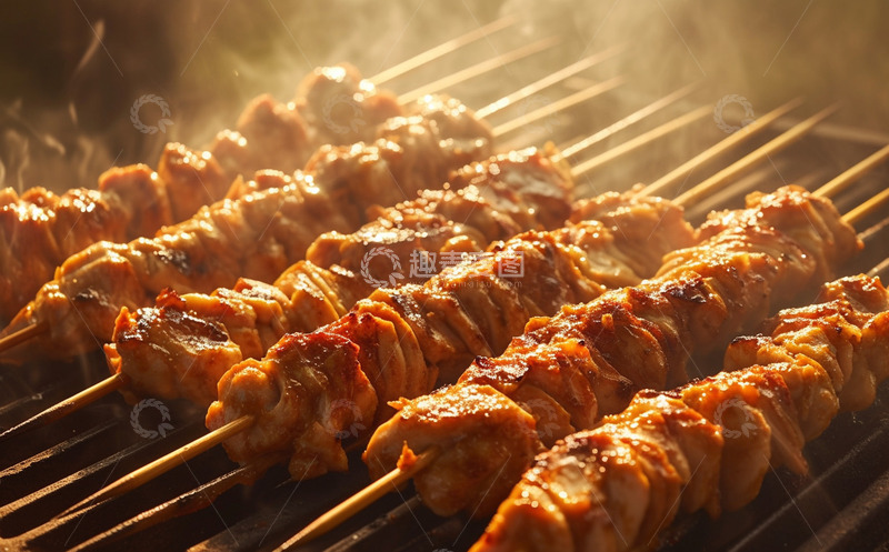高清大图下载【趣麦麦图】美味的烧烤烤串