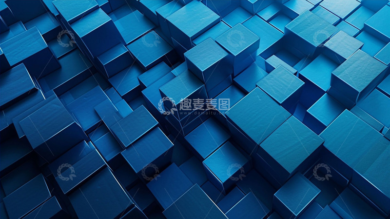 高清大图下载【趣麦麦图】蓝色科技背景图