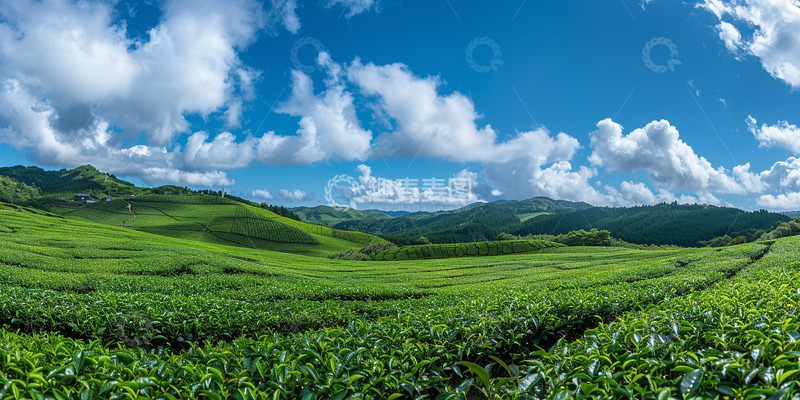 高清大图下载【趣麦麦图】茶园基地实拍高清图片