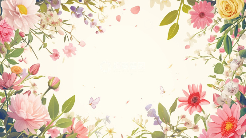 高清大图下载【趣麦麦图】花草植物小清新边框
