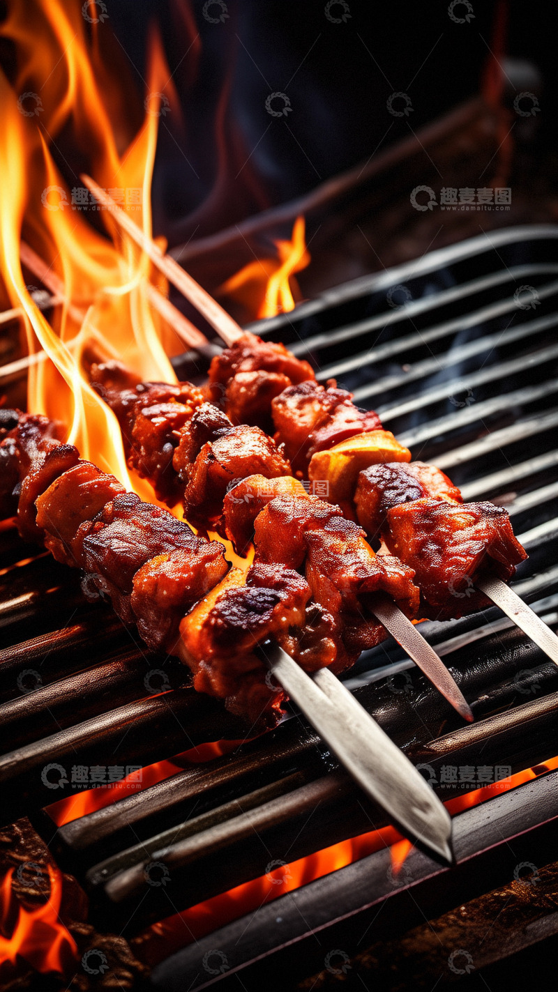 高清大图下载【趣麦麦图】美食烧烤串烤肉串