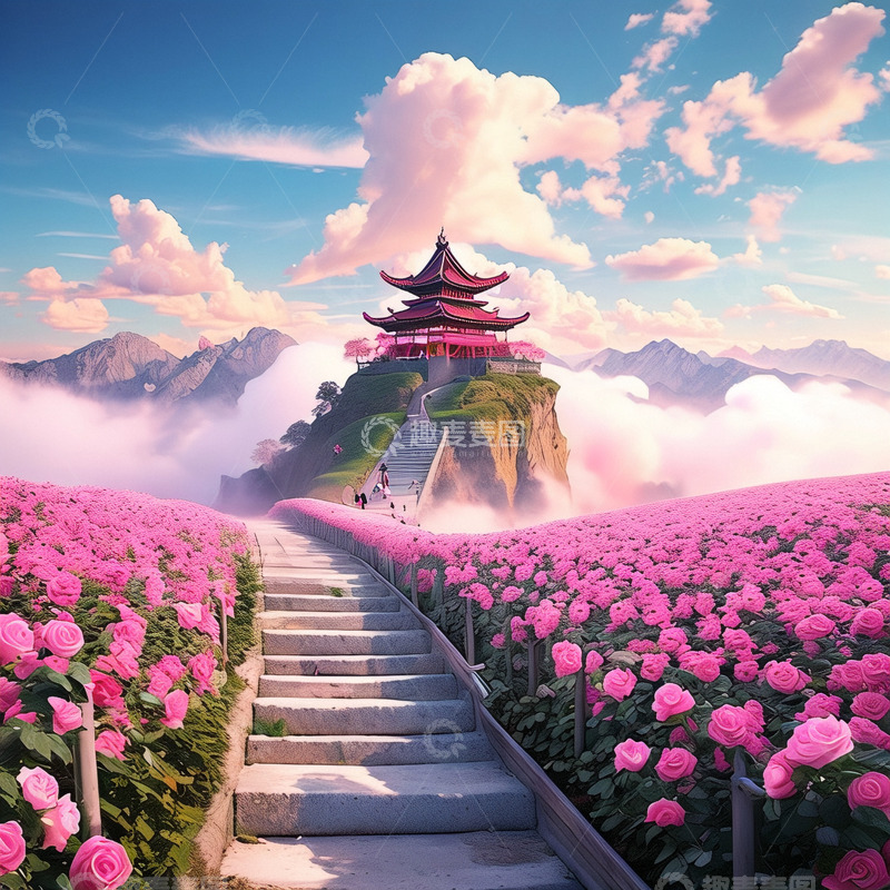 高清大图下载【趣麦麦图】春天花海美景