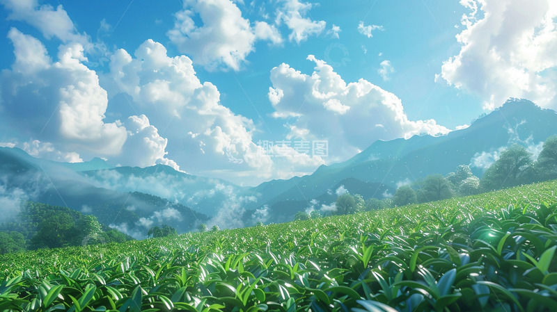 高清大图下载【趣麦麦图】实拍茶园风景