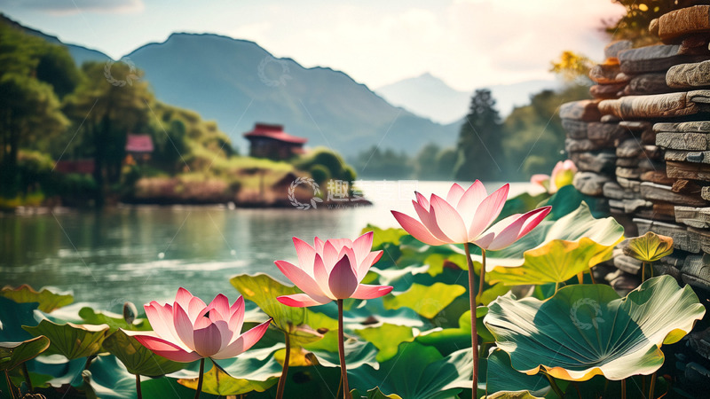 高清大图下载【趣麦麦图】夏日荷花美景