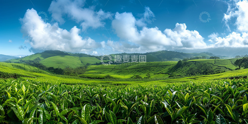高清大图下载【趣麦麦图】实拍茶园风光