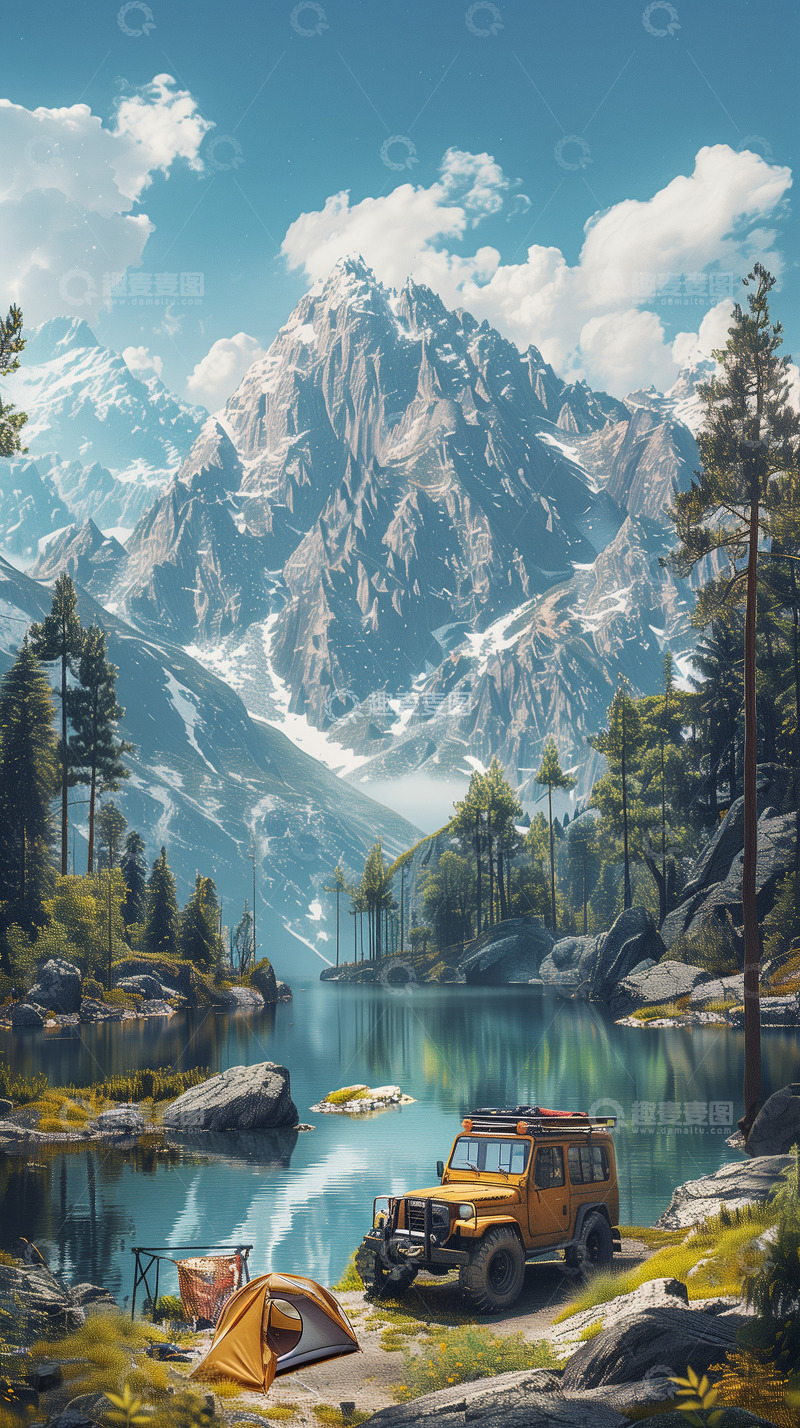 高清大图下载【趣麦麦图】野外郊游旅游风景