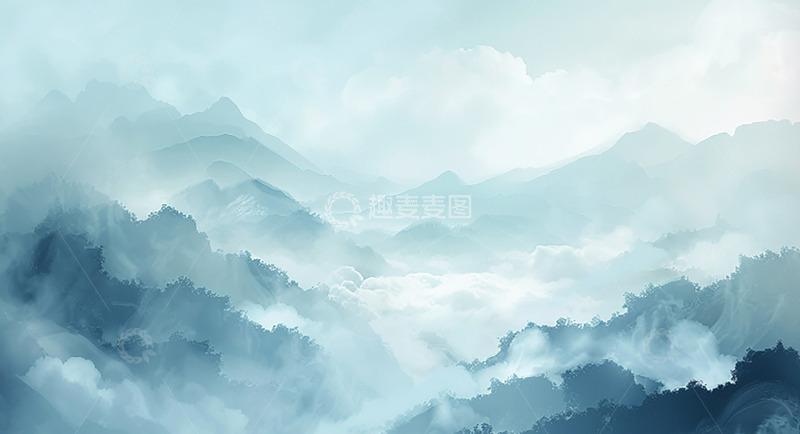 高清大图下载【趣麦麦图】水墨丹青山水
