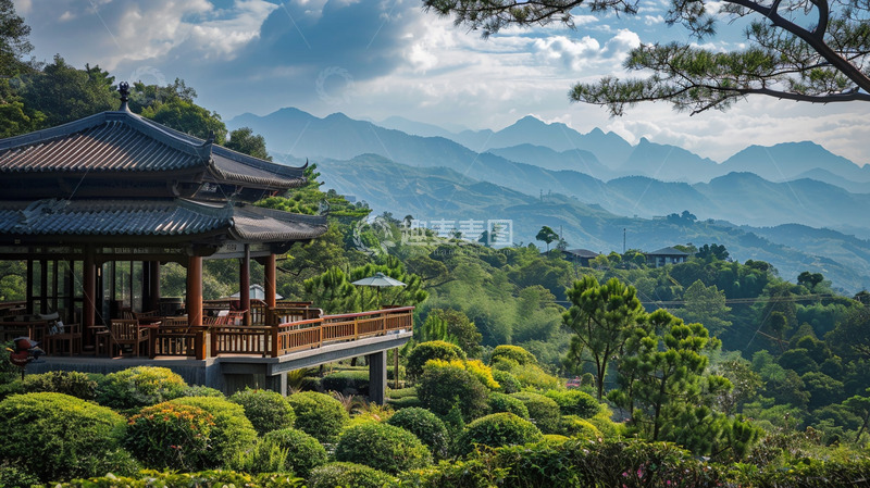 高清大图下载【趣麦麦图】茶山基地建筑