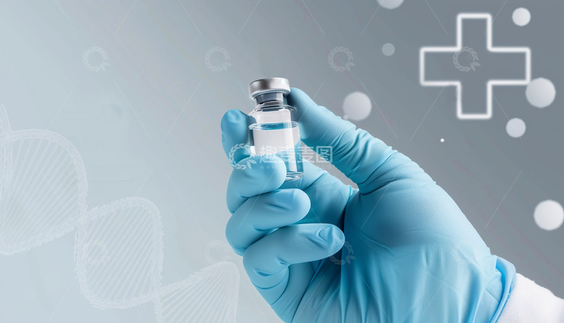 高清大图下载【趣麦麦图】医学科技药瓶疫苗AI摄影