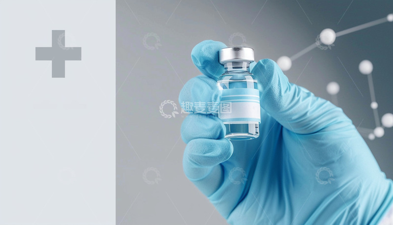 高清大图下载【趣麦麦图】手拿液体药品医学AI摄影图