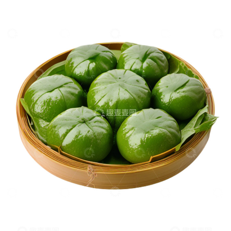 高清大图下载【趣麦麦图】传统美食青团特写