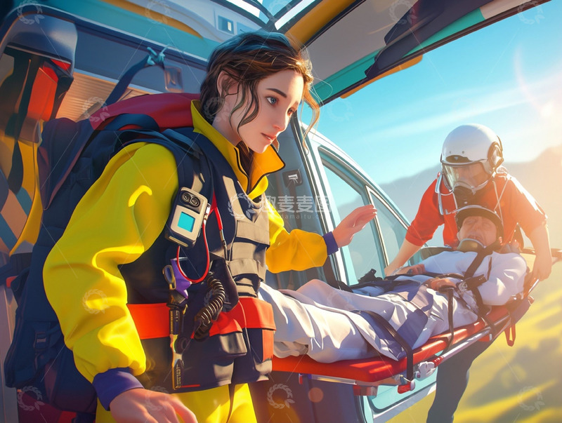 高清大图下载【趣麦麦图】救死扶伤的医护人员