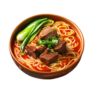 美食红烧牛肉面