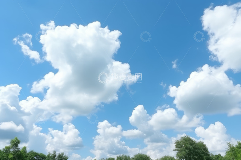高清大图下载【趣麦麦图】蓝天白云自然摄影