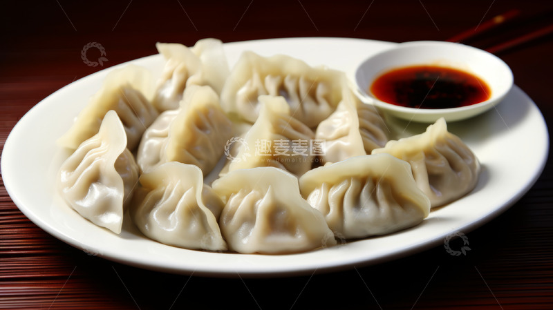 高清大图下载【趣麦麦图】一盘美味水饺