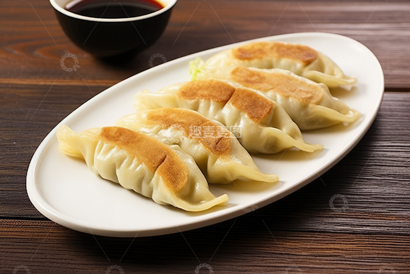 高清大图下载【趣麦麦图】煎饺饺子食物