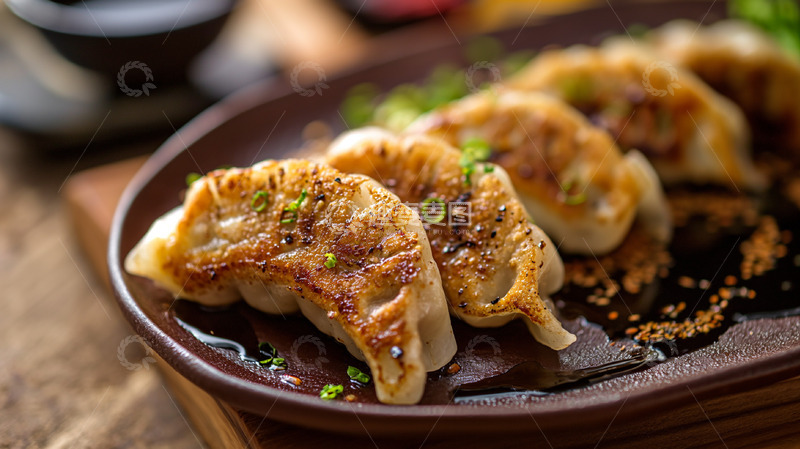 高清大图下载【趣麦麦图】美味日式煎饺