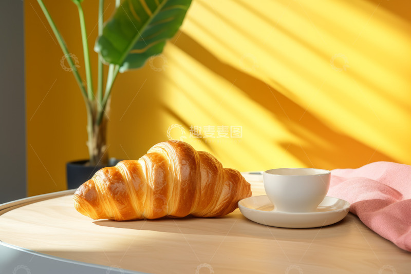 高清大图下载【趣麦麦图】自制牛角面包