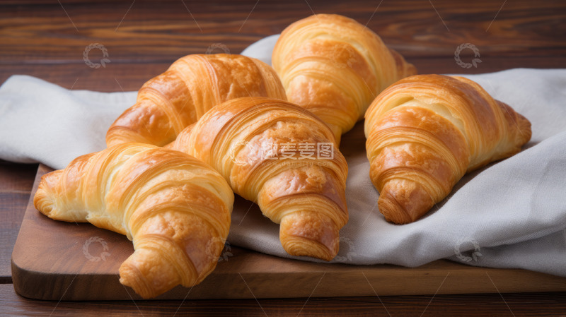 高清大图下载【趣麦麦图】牛角面包牛角酥