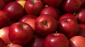 大红苹果素材背景