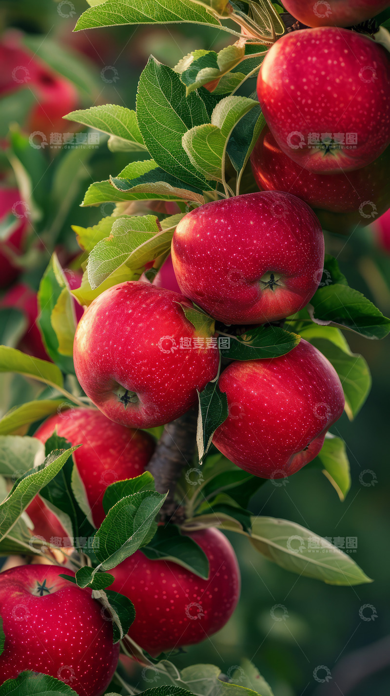 高清大图下载【趣麦麦图】苹果树树枝果实高清图