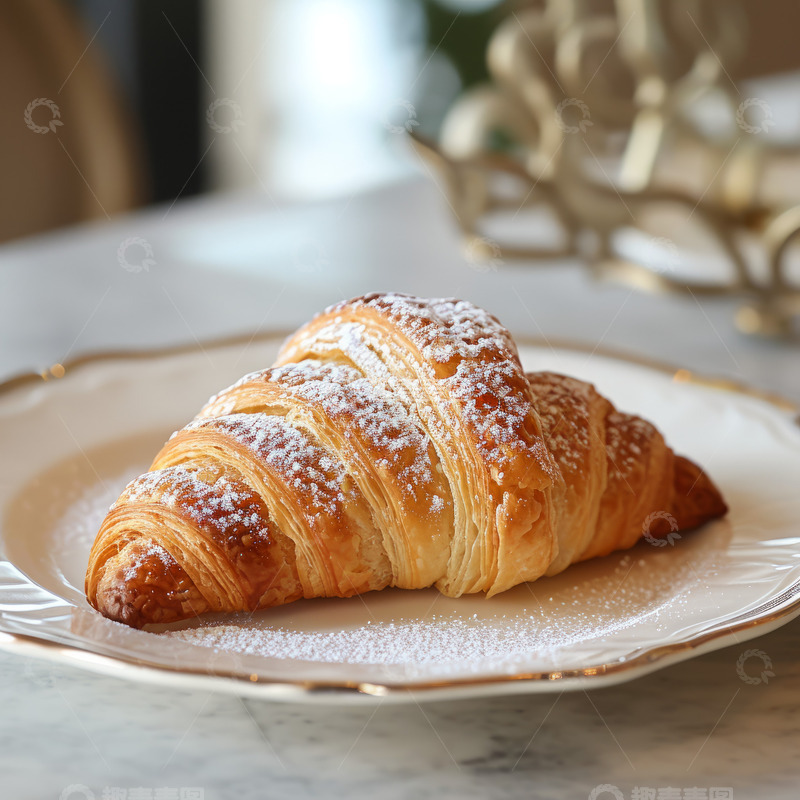 高清大图下载【趣麦麦图】美味的牛角面包
