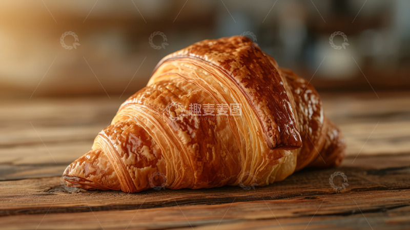 高清大图下载【趣麦麦图】牛角面包美食