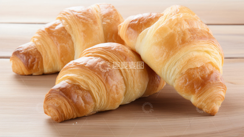 高清大图下载【趣麦麦图】美味下午茶牛角面包
