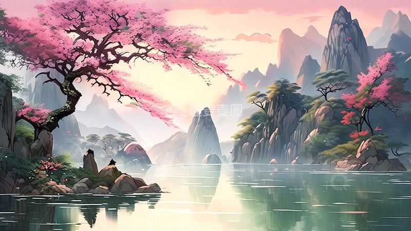 高清大图下载【趣麦麦图】山水美景意境山水