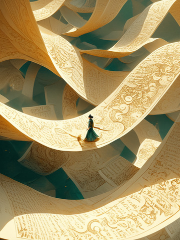 读书日画卷人物