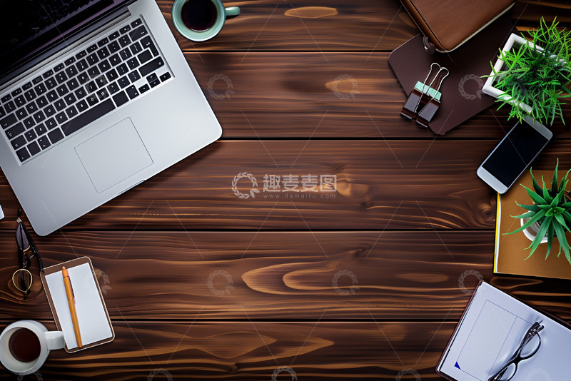 高清大图下载【趣麦麦图】办公桌桌面背景