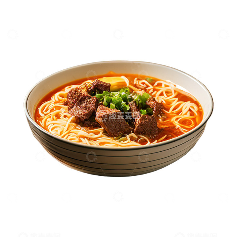 高清大图下载【趣麦麦图】一碗面条加肉