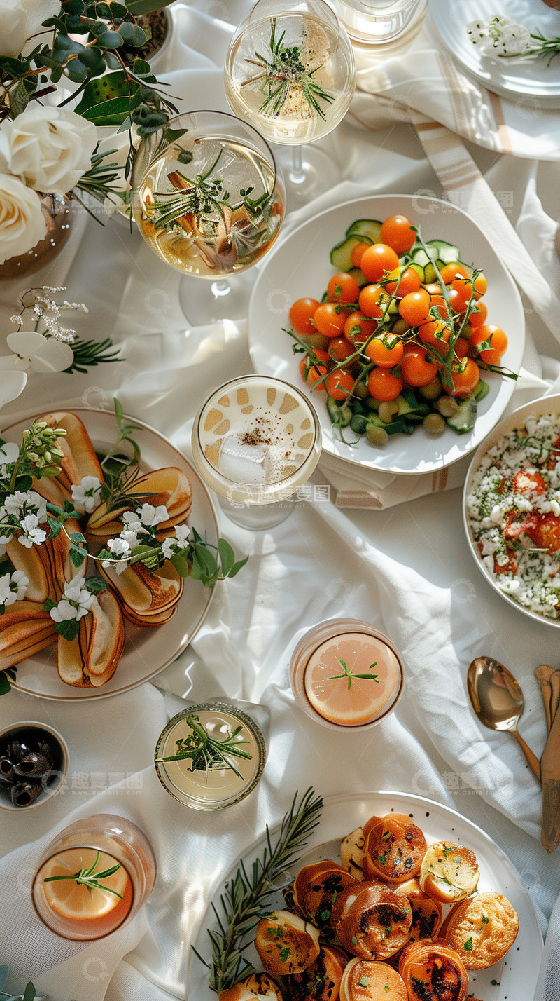高清大图下载【趣麦麦图】西式美食摆拍背景