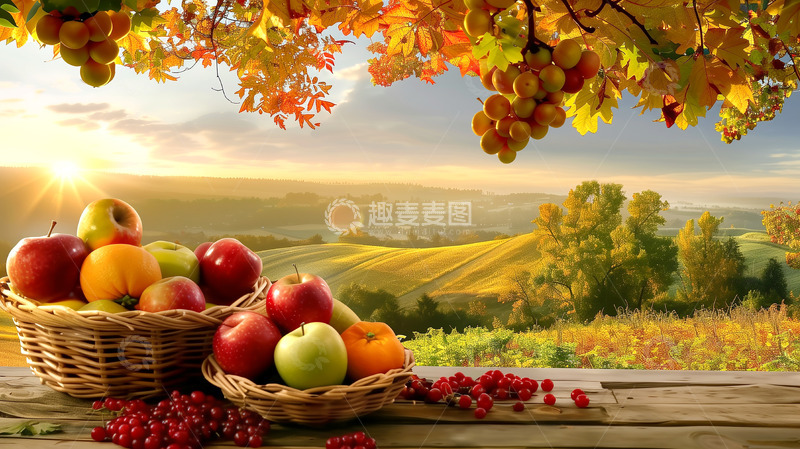 高清大图下载【趣麦麦图】AI摄影果实背景图