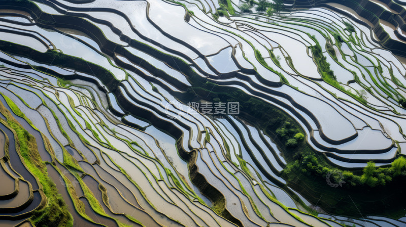 高清大图下载【趣麦麦图】乡村农业梯田景观