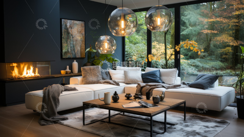 高清大图下载【趣麦麦图】客厅沙发背景