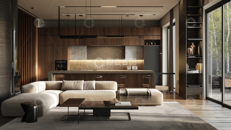 高清大图下载【趣麦麦图】沙发客厅海报背景素材