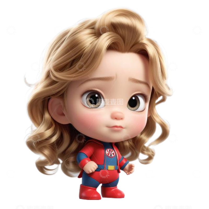高清大图下载【趣麦麦图】卡通可爱形象女孩