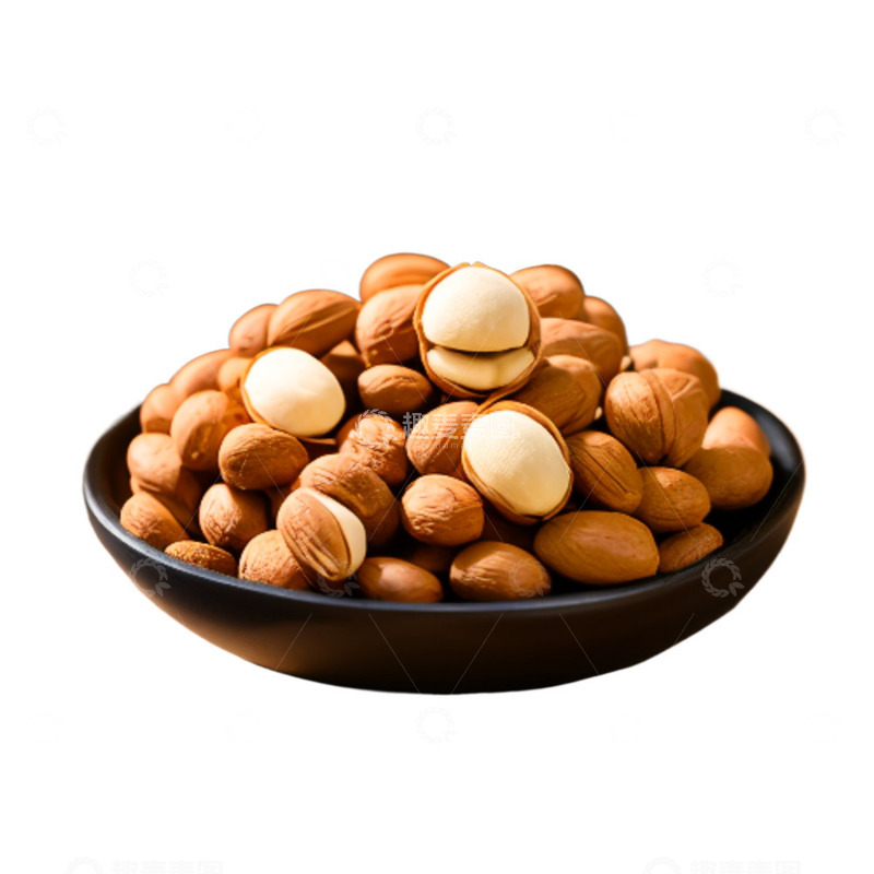 高清大图下载【趣麦麦图】黄色坚果白色果肉