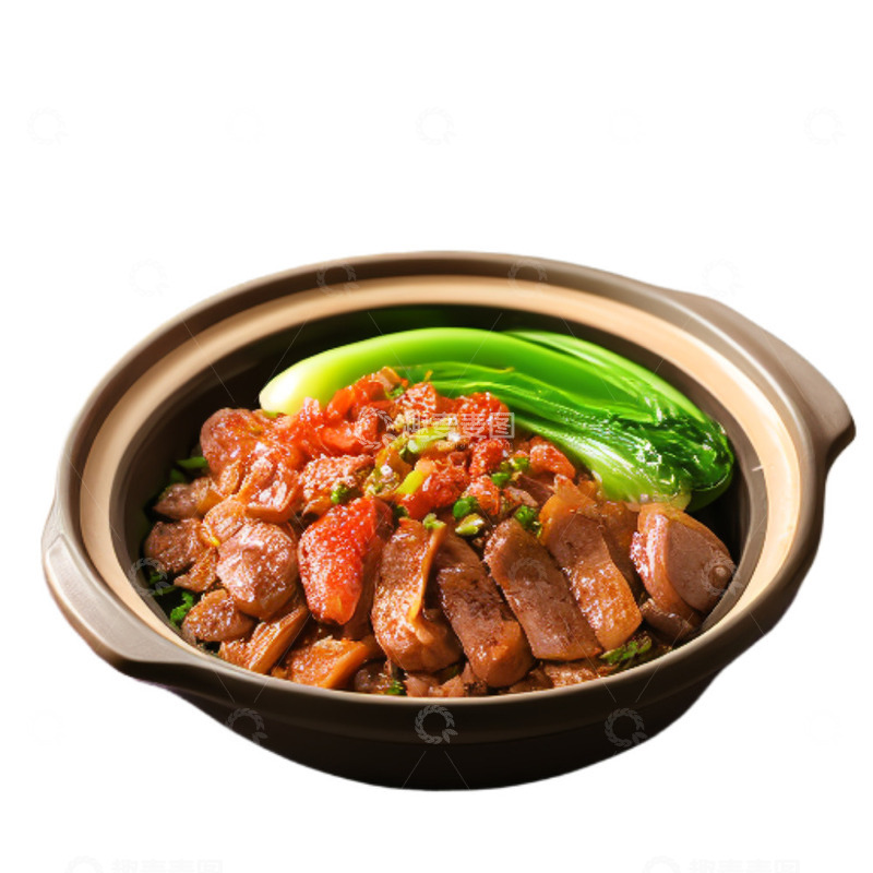 高清大图下载【趣麦麦图】美味香肠煲仔饭